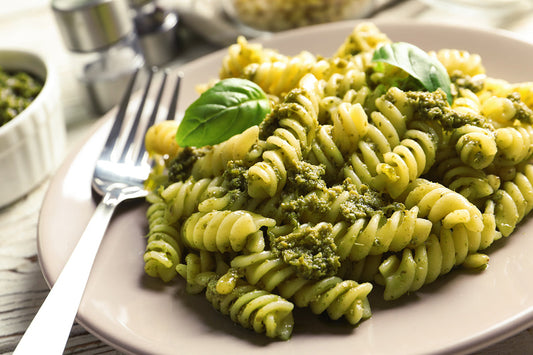 Fusilli Low Carb con pesto di zucchine