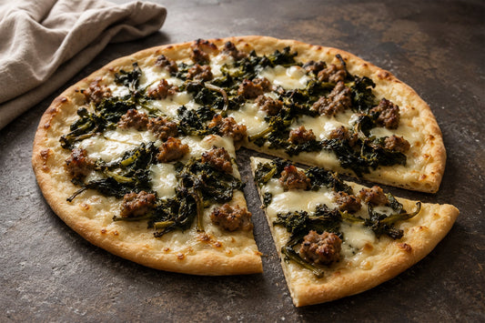 Pizza Low Carb con salsiccia e friarielli