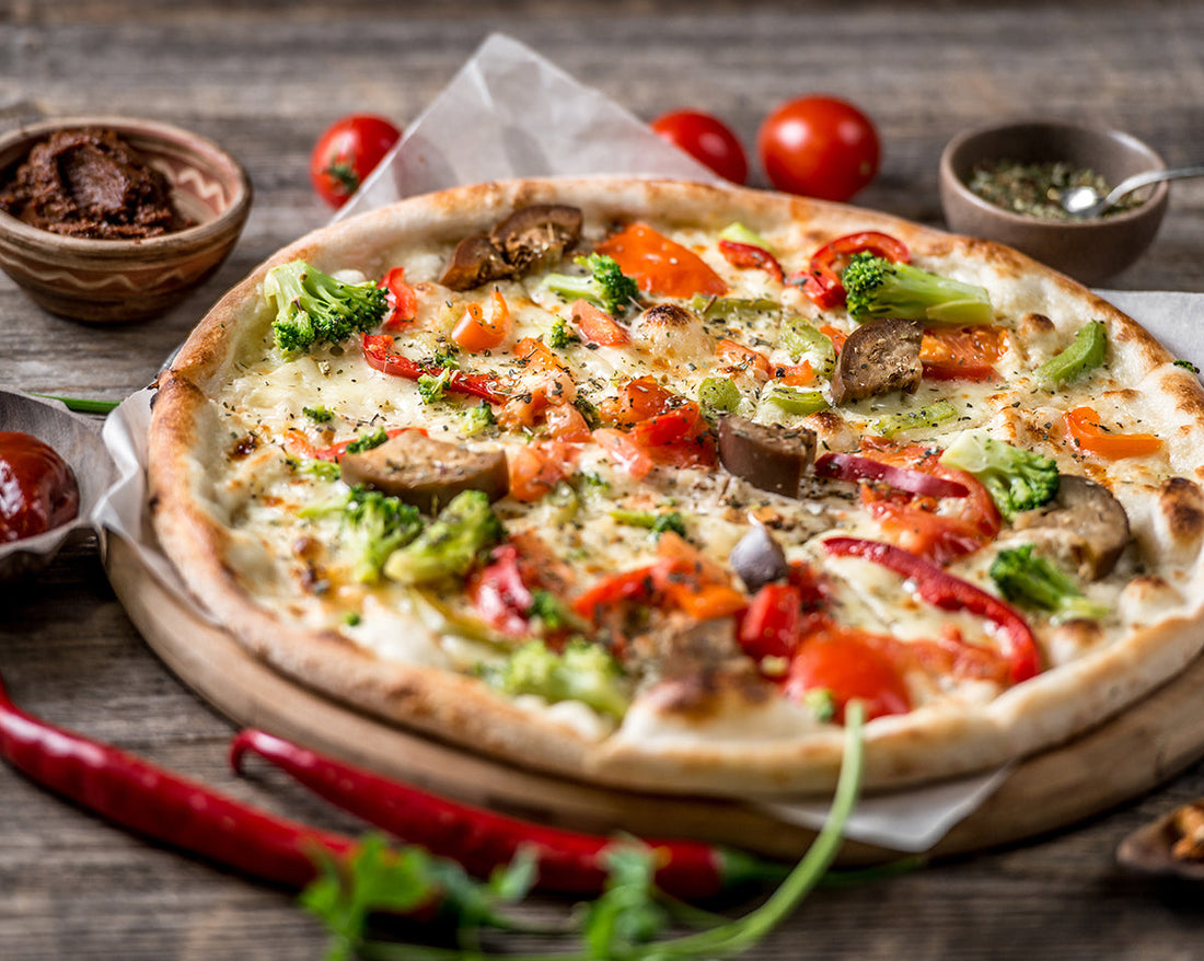 Base pizza Low Carb Melanzane e Peperoni