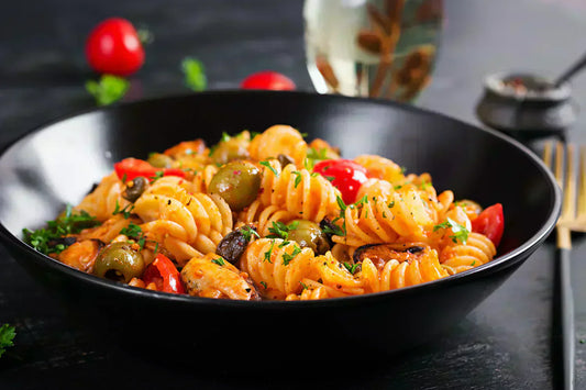 Pentola con pasta low carb