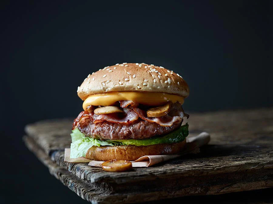 Hamburger Low Carb con Carne di Vitello e Funghi Porcini