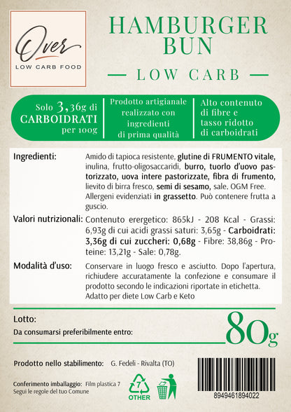 Hamburger Bun Low Carb – 80 g