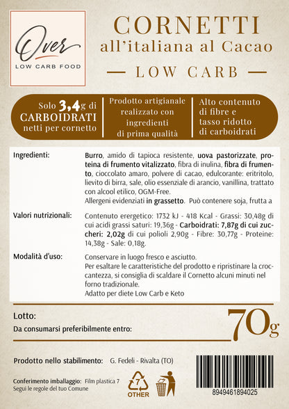 Cornetto Low Carb al Cacao - 70g