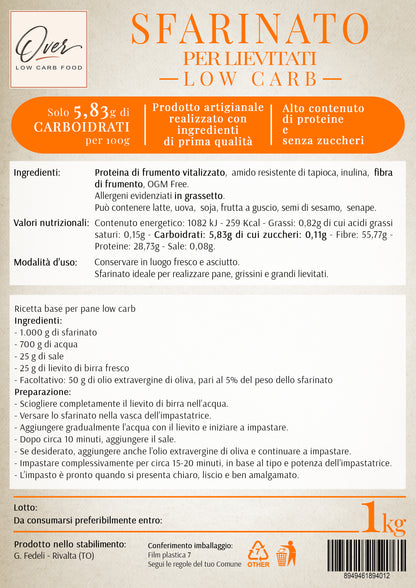 SFARINATO LOW CARB PER LIEVITATI - 1000 g