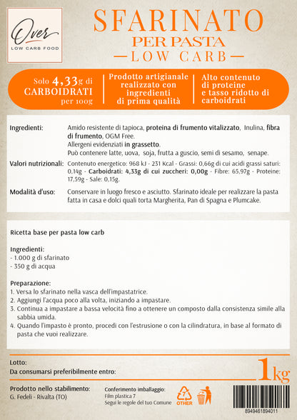SFARINATO LOW CARB PER PASTA - 1000 g