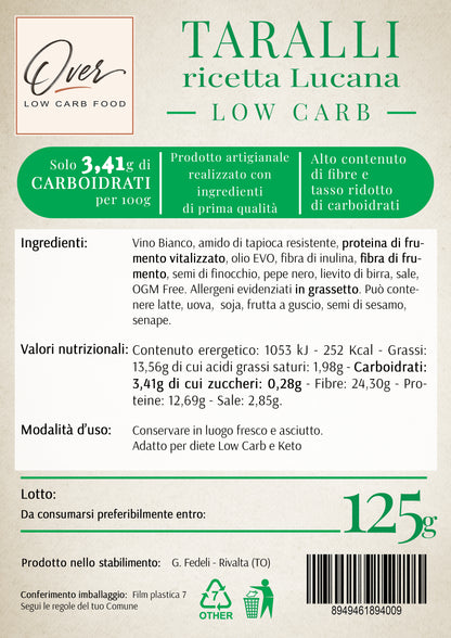 Taralli Low Carb - Ricetta Lucana - 125g